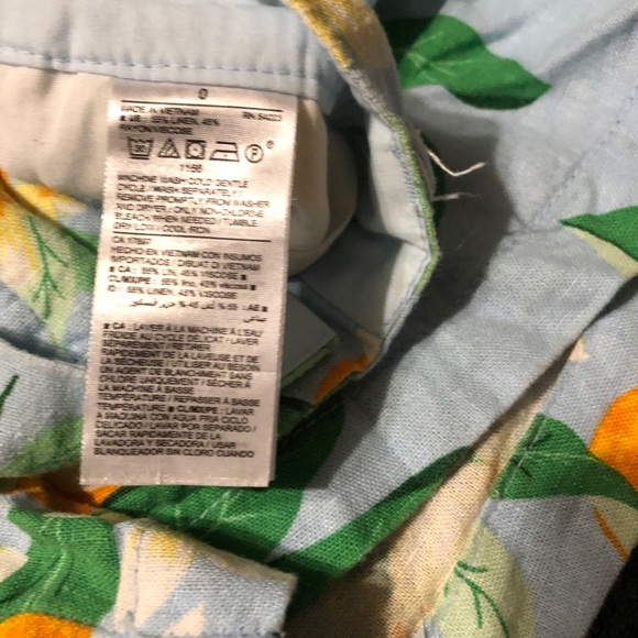 Old Navy • Blue Orange Tropical Shorts - Picture 3 of 9